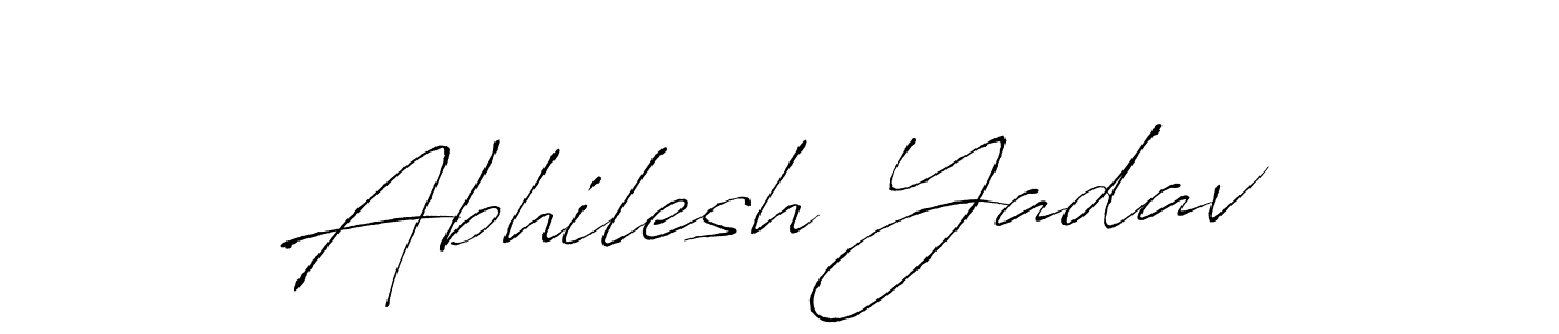 Make a beautiful signature design for name Abhilesh Yadav. With this signature (Antro_Vectra) style, you can create a handwritten signature for free. Abhilesh Yadav signature style 6 images and pictures png