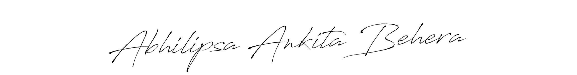 Make a beautiful signature design for name Abhilipsa Ankita Behera. With this signature (Antro_Vectra) style, you can create a handwritten signature for free. Abhilipsa Ankita Behera signature style 6 images and pictures png