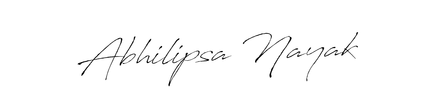 How to make Abhilipsa Nayak name signature. Use Antro_Vectra style for creating short signs online. This is the latest handwritten sign. Abhilipsa Nayak signature style 6 images and pictures png