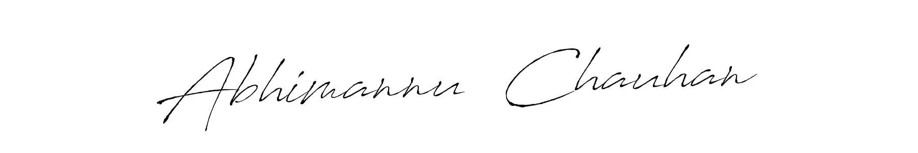 Antro_Vectra is a professional signature style that is perfect for those who want to add a touch of class to their signature. It is also a great choice for those who want to make their signature more unique. Get Abhimannu  Chauhan name to fancy signature for free. Abhimannu  Chauhan signature style 6 images and pictures png