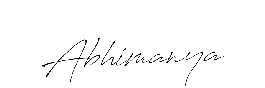 How to make Abhimanya signature? Antro_Vectra is a professional autograph style. Create handwritten signature for Abhimanya name. Abhimanya signature style 6 images and pictures png