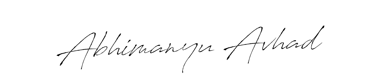 It looks lik you need a new signature style for name Abhimanyu Avhad. Design unique handwritten (Antro_Vectra) signature with our free signature maker in just a few clicks. Abhimanyu Avhad signature style 6 images and pictures png