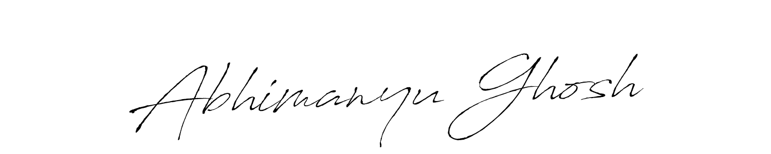 How to make Abhimanyu Ghosh signature? Antro_Vectra is a professional autograph style. Create handwritten signature for Abhimanyu Ghosh name. Abhimanyu Ghosh signature style 6 images and pictures png