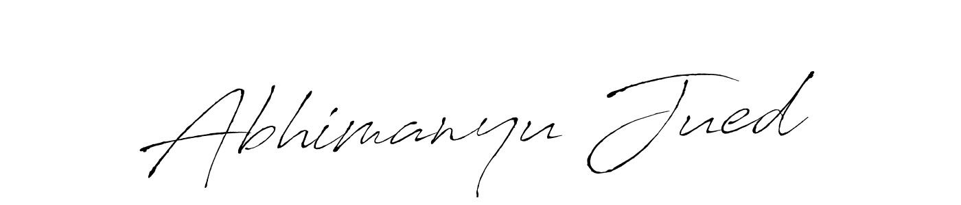 This is the best signature style for the Abhimanyu Jued name. Also you like these signature font (Antro_Vectra). Mix name signature. Abhimanyu Jued signature style 6 images and pictures png