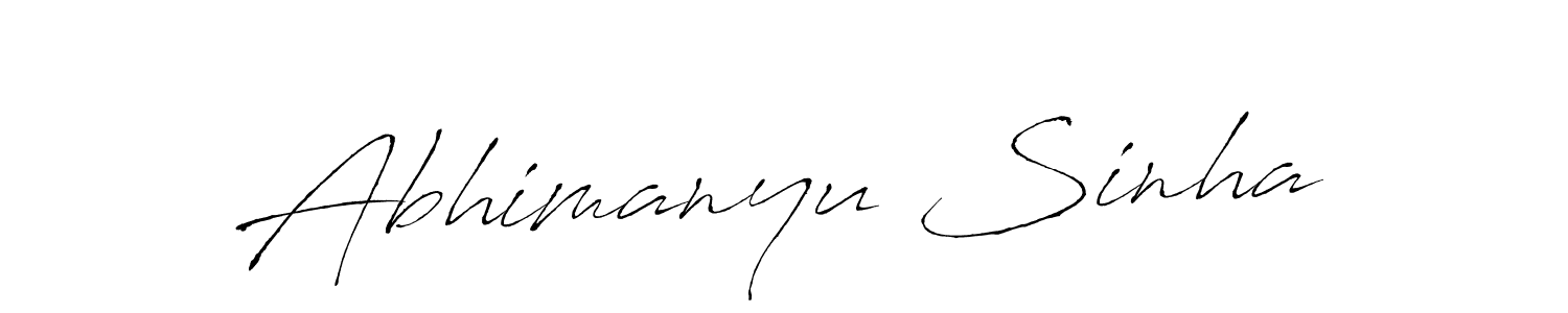 It looks lik you need a new signature style for name Abhimanyu Sinha. Design unique handwritten (Antro_Vectra) signature with our free signature maker in just a few clicks. Abhimanyu Sinha signature style 6 images and pictures png