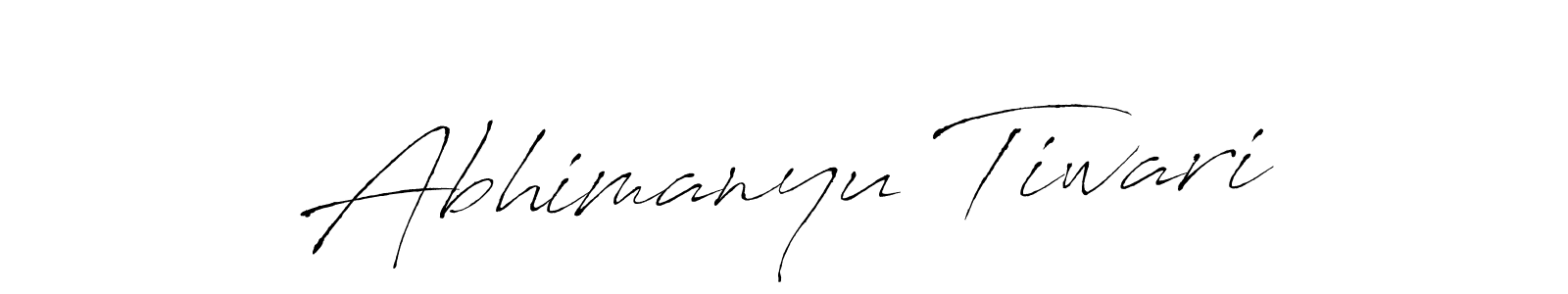 Design your own signature with our free online signature maker. With this signature software, you can create a handwritten (Antro_Vectra) signature for name Abhimanyu Tiwari. Abhimanyu Tiwari signature style 6 images and pictures png