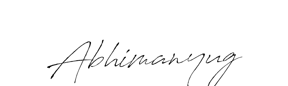 The best way (Antro_Vectra) to make a short signature is to pick only two or three words in your name. The name Abhimanyug include a total of six letters. For converting this name. Abhimanyug signature style 6 images and pictures png