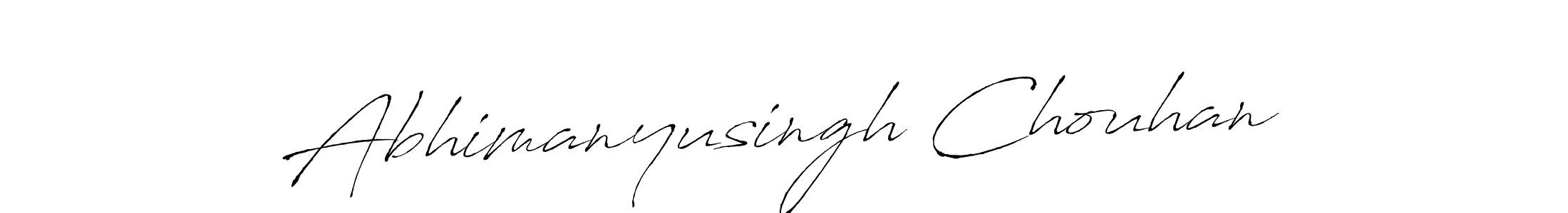 Design your own signature with our free online signature maker. With this signature software, you can create a handwritten (Antro_Vectra) signature for name Abhimanyusingh Chouhan. Abhimanyusingh Chouhan signature style 6 images and pictures png