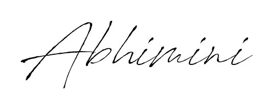 The Antro_Vectra lettering style adds unique flourish to name Abhimini. Stand out with a custom digital autograph made in seconds. Abhimini signature style 6 images and pictures png