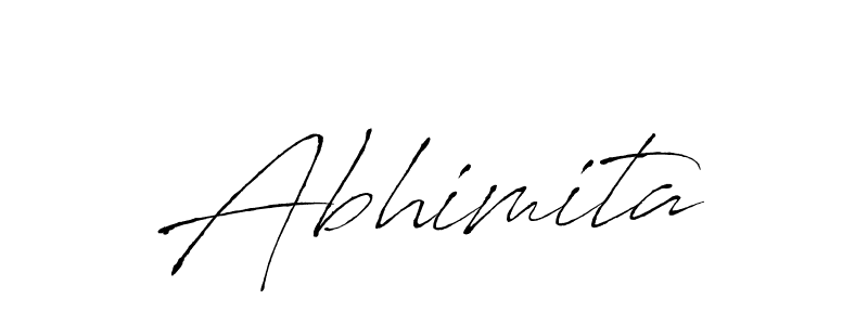 The best way (Antro_Vectra) to make a short signature is to pick only two or three words in your name. The name Abhimita include a total of six letters. For converting this name. Abhimita signature style 6 images and pictures png