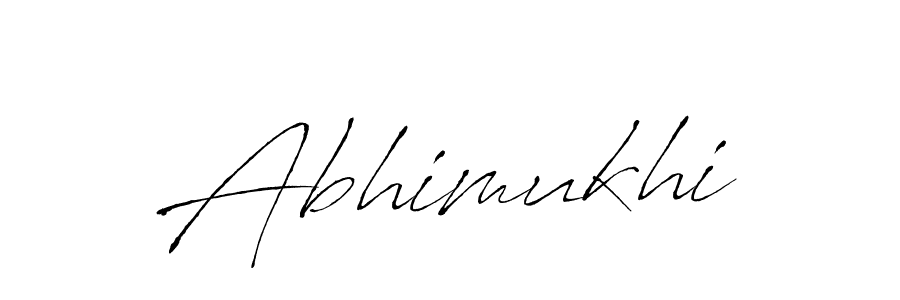 Create a beautiful signature design for name Abhimukhi. With this signature (Antro_Vectra) fonts, you can make a handwritten signature for free. Abhimukhi signature style 6 images and pictures png