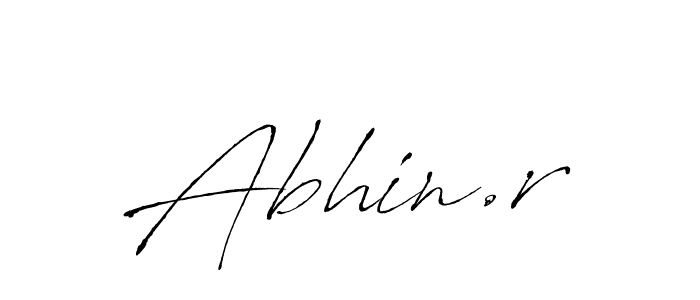 Create a beautiful signature design for name Abhin.r. With this signature (Antro_Vectra) fonts, you can make a handwritten signature for free. Abhin.r signature style 6 images and pictures png