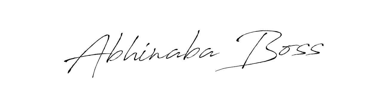 Design your own signature with our free online signature maker. With this signature software, you can create a handwritten (Antro_Vectra) signature for name Abhinaba Boss. Abhinaba Boss signature style 6 images and pictures png
