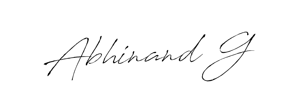 It looks lik you need a new signature style for name Abhinand G. Design unique handwritten (Antro_Vectra) signature with our free signature maker in just a few clicks. Abhinand G signature style 6 images and pictures png