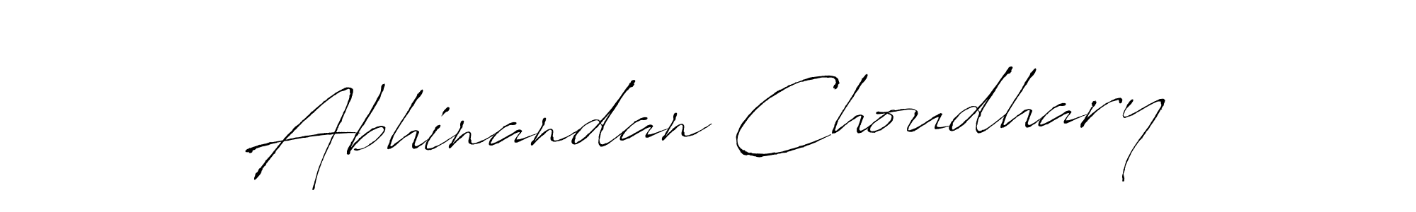How to make Abhinandan Choudhary signature? Antro_Vectra is a professional autograph style. Create handwritten signature for Abhinandan Choudhary name. Abhinandan Choudhary signature style 6 images and pictures png