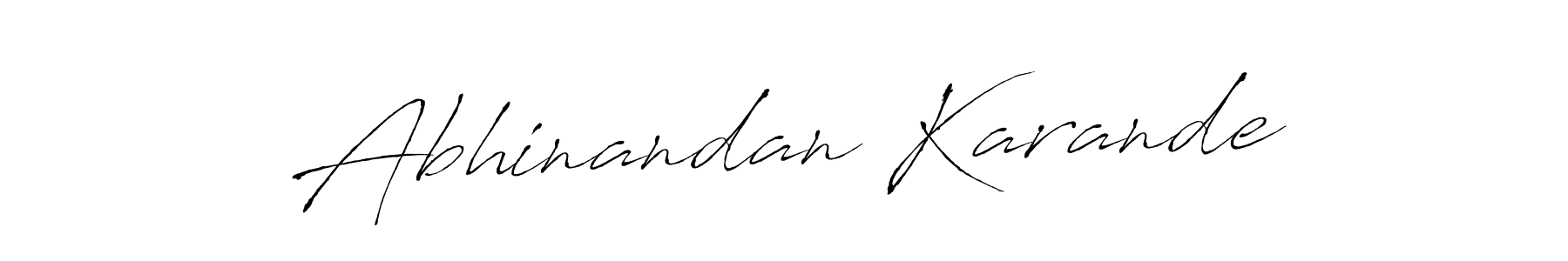 Abhinandan Karande stylish signature style. Best Handwritten Sign (Antro_Vectra) for my name. Handwritten Signature Collection Ideas for my name Abhinandan Karande. Abhinandan Karande signature style 6 images and pictures png