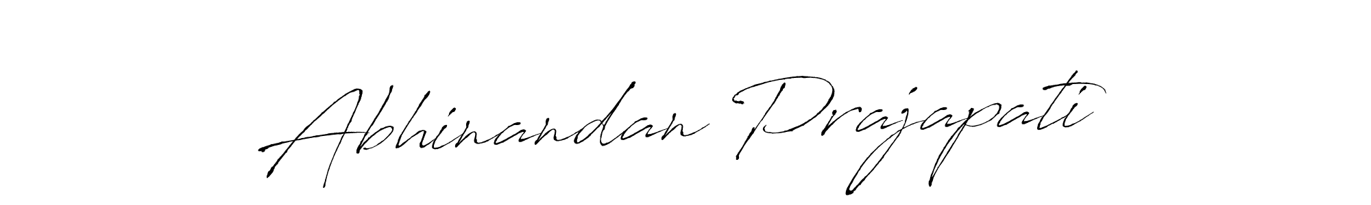 Design your own signature with our free online signature maker. With this signature software, you can create a handwritten (Antro_Vectra) signature for name Abhinandan Prajapati. Abhinandan Prajapati signature style 6 images and pictures png