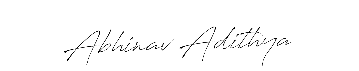 Make a beautiful signature design for name Abhinav Adithya. With this signature (Antro_Vectra) style, you can create a handwritten signature for free. Abhinav Adithya signature style 6 images and pictures png