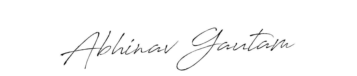 How to make Abhinav Gautam name signature. Use Antro_Vectra style for creating short signs online. This is the latest handwritten sign. Abhinav Gautam signature style 6 images and pictures png