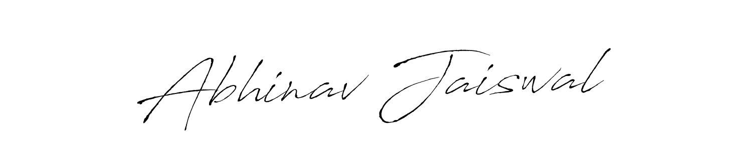 Make a beautiful signature design for name Abhinav Jaiswal. With this signature (Antro_Vectra) style, you can create a handwritten signature for free. Abhinav Jaiswal signature style 6 images and pictures png