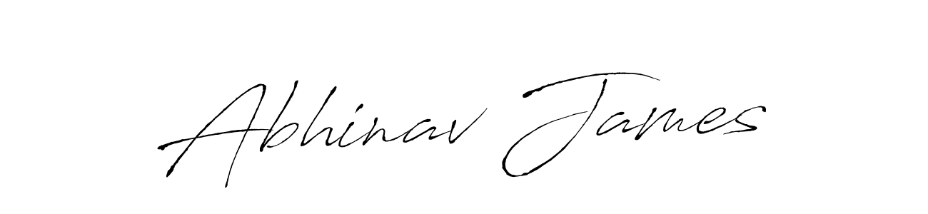 How to make Abhinav James name signature. Use Antro_Vectra style for creating short signs online. This is the latest handwritten sign. Abhinav James signature style 6 images and pictures png