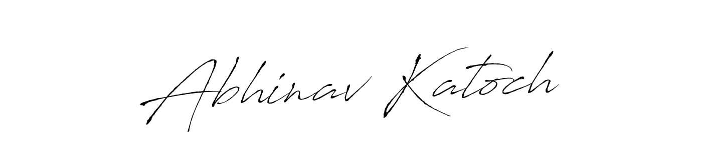 How to make Abhinav Katoch name signature. Use Antro_Vectra style for creating short signs online. This is the latest handwritten sign. Abhinav Katoch signature style 6 images and pictures png