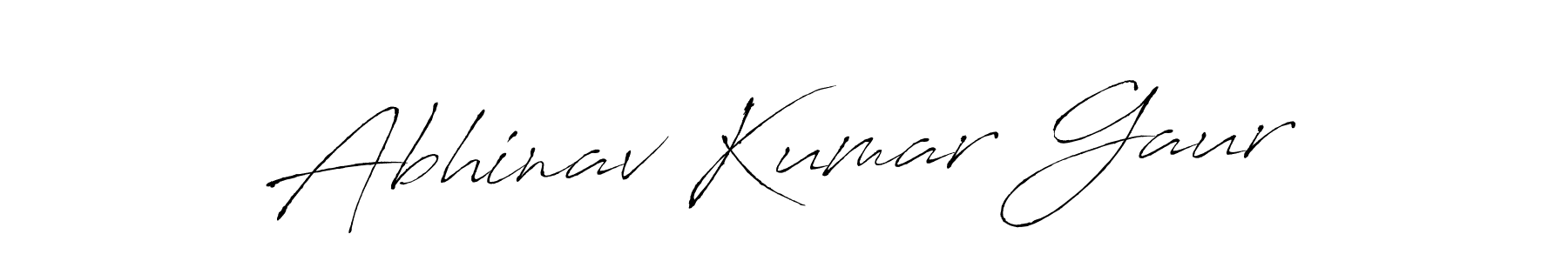 Make a beautiful signature design for name Abhinav Kumar Gaur. With this signature (Antro_Vectra) style, you can create a handwritten signature for free. Abhinav Kumar Gaur signature style 6 images and pictures png