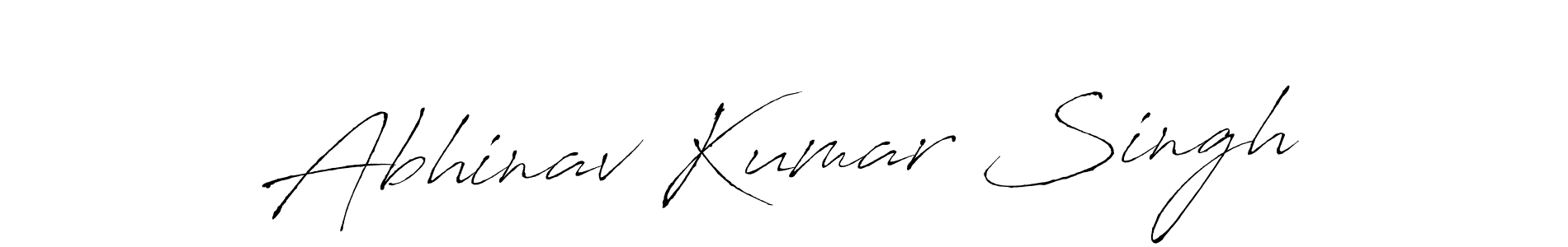 How to make Abhinav Kumar Singh name signature. Use Antro_Vectra style for creating short signs online. This is the latest handwritten sign. Abhinav Kumar Singh signature style 6 images and pictures png