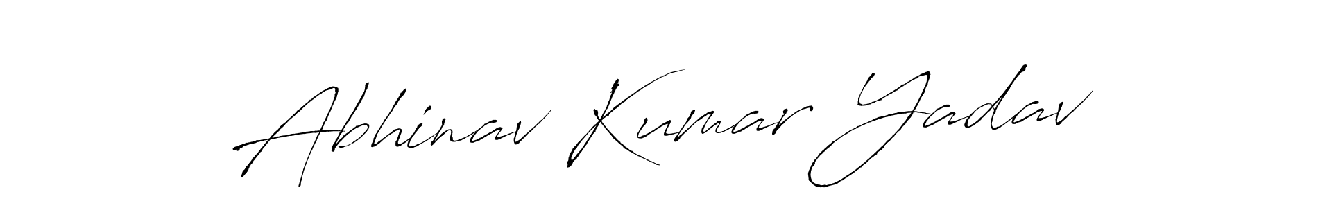 How to make Abhinav Kumar Yadav signature? Antro_Vectra is a professional autograph style. Create handwritten signature for Abhinav Kumar Yadav name. Abhinav Kumar Yadav signature style 6 images and pictures png