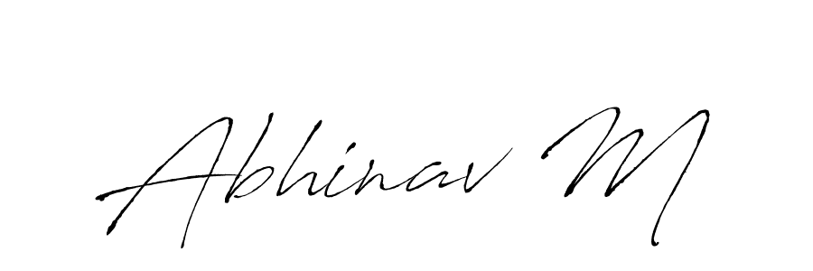 Use a signature maker to create a handwritten signature online. With this signature software, you can design (Antro_Vectra) your own signature for name Abhinav M. Abhinav M signature style 6 images and pictures png