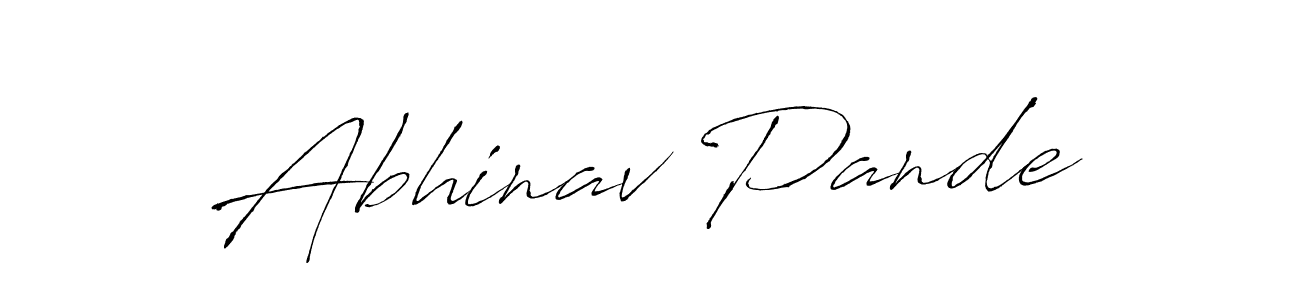 Design your own signature with our free online signature maker. With this signature software, you can create a handwritten (Antro_Vectra) signature for name Abhinav Pande. Abhinav Pande signature style 6 images and pictures png