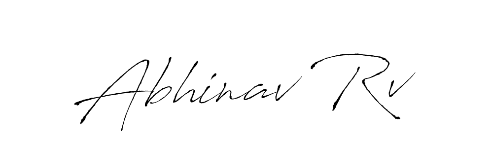 How to make Abhinav Rv name signature. Use Antro_Vectra style for creating short signs online. This is the latest handwritten sign. Abhinav Rv signature style 6 images and pictures png