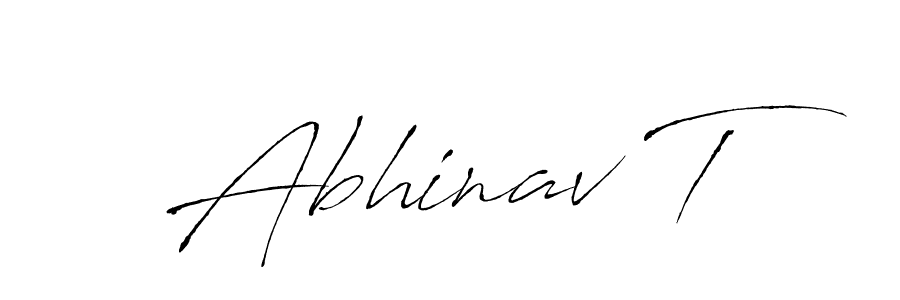 Antro_Vectra is a professional signature style that is perfect for those who want to add a touch of class to their signature. It is also a great choice for those who want to make their signature more unique. Get Abhinav T name to fancy signature for free. Abhinav T signature style 6 images and pictures png