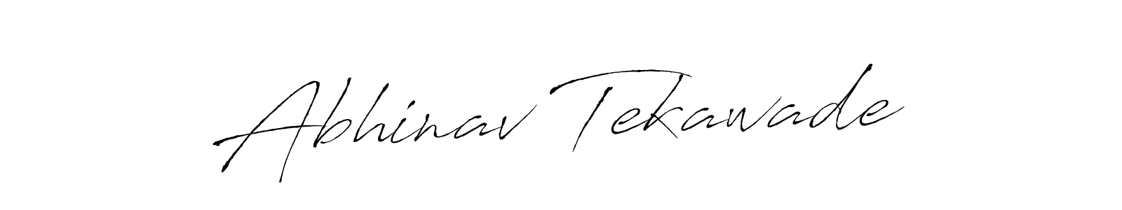 Create a beautiful signature design for name Abhinav Tekawade. With this signature (Antro_Vectra) fonts, you can make a handwritten signature for free. Abhinav Tekawade signature style 6 images and pictures png