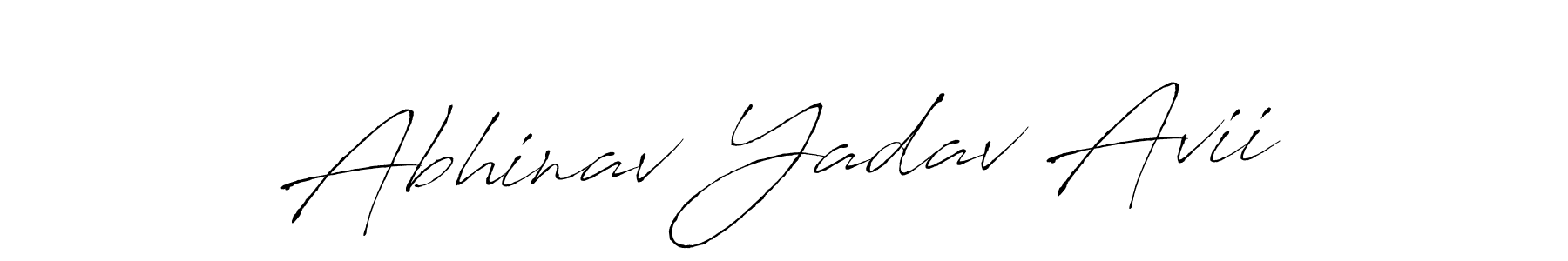 It looks lik you need a new signature style for name Abhinav Yadav Avii. Design unique handwritten (Antro_Vectra) signature with our free signature maker in just a few clicks. Abhinav Yadav Avii signature style 6 images and pictures png