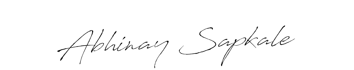 Make a beautiful signature design for name Abhinay Sapkale. With this signature (Antro_Vectra) style, you can create a handwritten signature for free. Abhinay Sapkale signature style 6 images and pictures png
