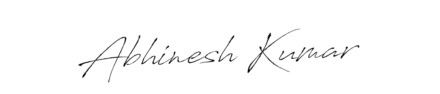 Design your own signature with our free online signature maker. With this signature software, you can create a handwritten (Antro_Vectra) signature for name Abhinesh Kumar. Abhinesh Kumar signature style 6 images and pictures png