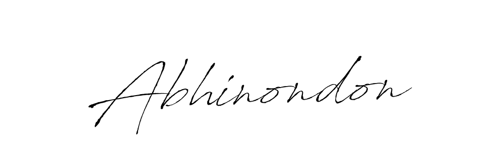 Make a beautiful signature design for name Abhinondon. With this signature (Antro_Vectra) style, you can create a handwritten signature for free. Abhinondon signature style 6 images and pictures png