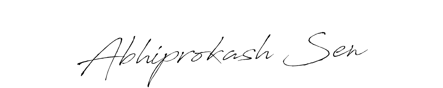 The best way (Antro_Vectra) to make a short signature is to pick only two or three words in your name. The name Abhiprokash Sen include a total of six letters. For converting this name. Abhiprokash Sen signature style 6 images and pictures png