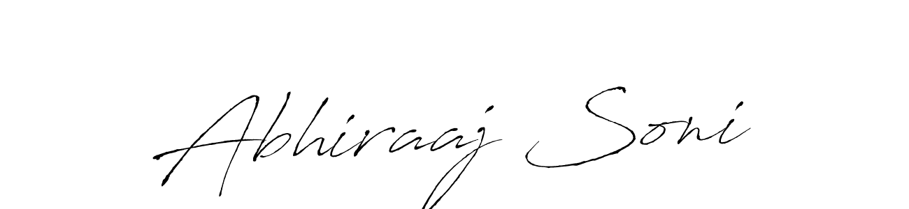 How to make Abhiraaj Soni signature? Antro_Vectra is a professional autograph style. Create handwritten signature for Abhiraaj Soni name. Abhiraaj Soni signature style 6 images and pictures png