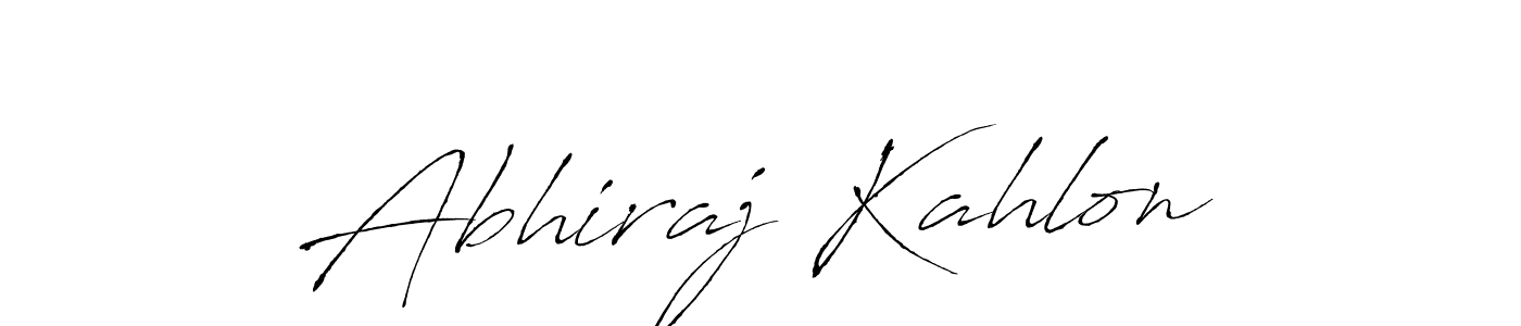 Make a beautiful signature design for name Abhiraj Kahlon. With this signature (Antro_Vectra) style, you can create a handwritten signature for free. Abhiraj Kahlon signature style 6 images and pictures png