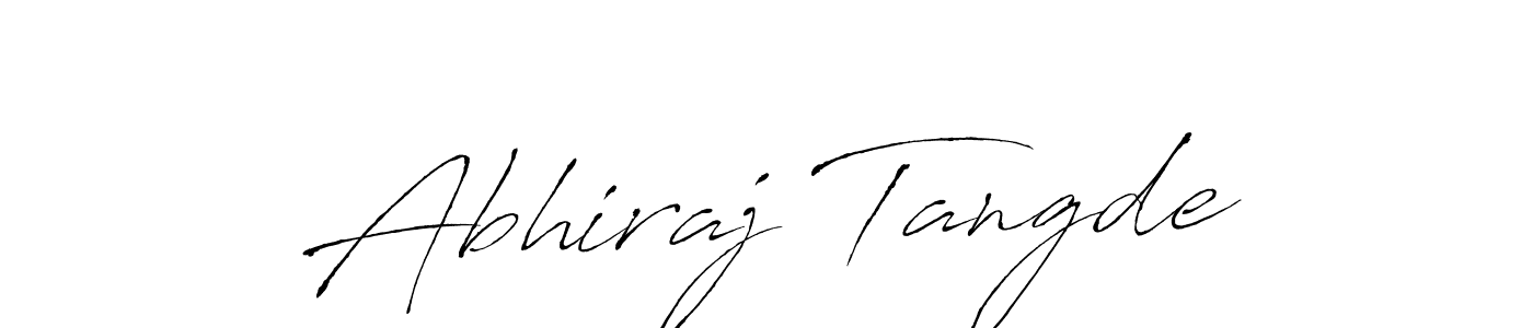 Antro_Vectra is a professional signature style that is perfect for those who want to add a touch of class to their signature. It is also a great choice for those who want to make their signature more unique. Get Abhiraj Tangde name to fancy signature for free. Abhiraj Tangde signature style 6 images and pictures png