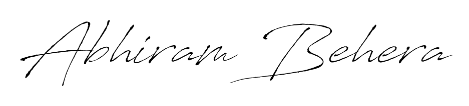 Design your own signature with our free online signature maker. With this signature software, you can create a handwritten (Antro_Vectra) signature for name Abhiram Behera. Abhiram Behera signature style 6 images and pictures png