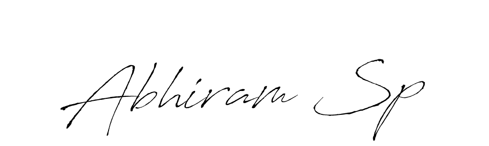 Make a beautiful signature design for name Abhiram Sp. With this signature (Antro_Vectra) style, you can create a handwritten signature for free. Abhiram Sp signature style 6 images and pictures png