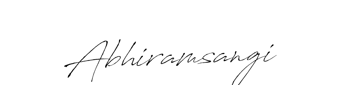 How to make Abhiramsangi signature? Antro_Vectra is a professional autograph style. Create handwritten signature for Abhiramsangi name. Abhiramsangi signature style 6 images and pictures png