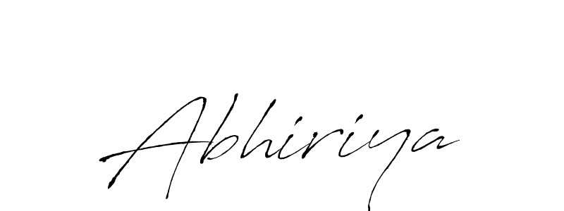 How to make Abhiriya signature? Antro_Vectra is a professional autograph style. Create handwritten signature for Abhiriya name. Abhiriya signature style 6 images and pictures png