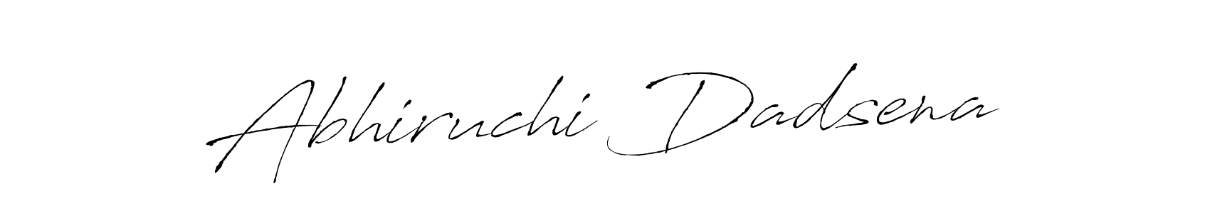 You should practise on your own different ways (Antro_Vectra) to write your name (Abhiruchi Dadsena) in signature. don't let someone else do it for you. Abhiruchi Dadsena signature style 6 images and pictures png