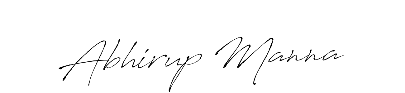 How to make Abhirup Manna name signature. Use Antro_Vectra style for creating short signs online. This is the latest handwritten sign. Abhirup Manna signature style 6 images and pictures png