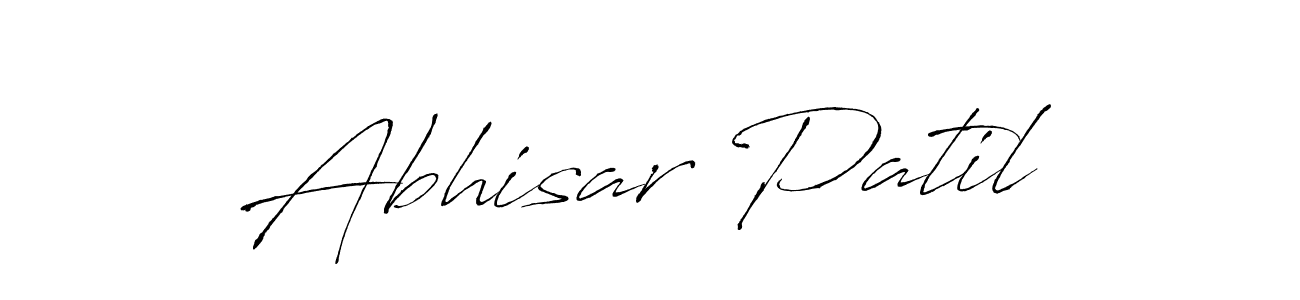 How to make Abhisar Patil name signature. Use Antro_Vectra style for creating short signs online. This is the latest handwritten sign. Abhisar Patil signature style 6 images and pictures png