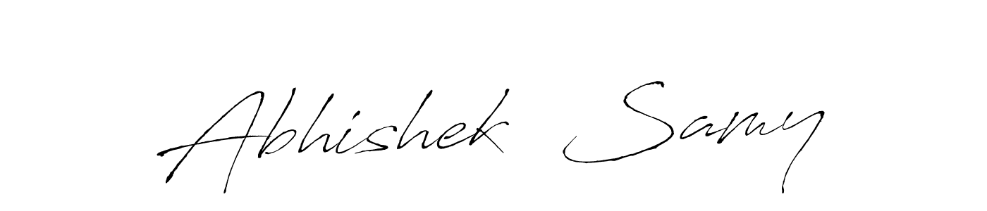 Design your own signature with our free online signature maker. With this signature software, you can create a handwritten (Antro_Vectra) signature for name Abhishek  Samy. Abhishek  Samy signature style 6 images and pictures png